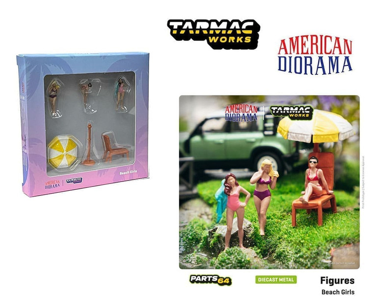 Tarmac Works 1:64 American Diorama Figures Beach Girls Parts64- Diecast
