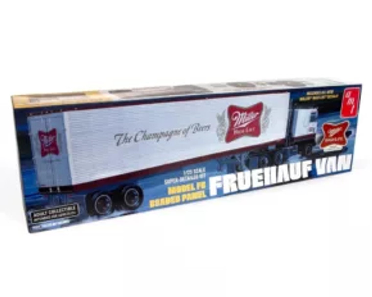 Amt Model Kit 1:25 Fruehauf Van Model Fb Beaded Panel Miller Trailer Only- Diecast Amt Model Kit 1:25 Fruehauf Van Model Fb Beaded Panel Miller Trailer Only- Diecast
