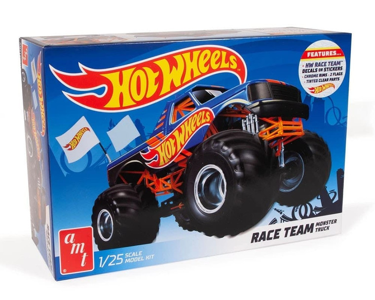 Amt Model 1:25 Hot Wheels Race Team Monster Truck- Diecast