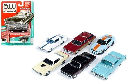 Auto World 1:64 Release 5 Version A Assortment (6 Styles)- Diecast