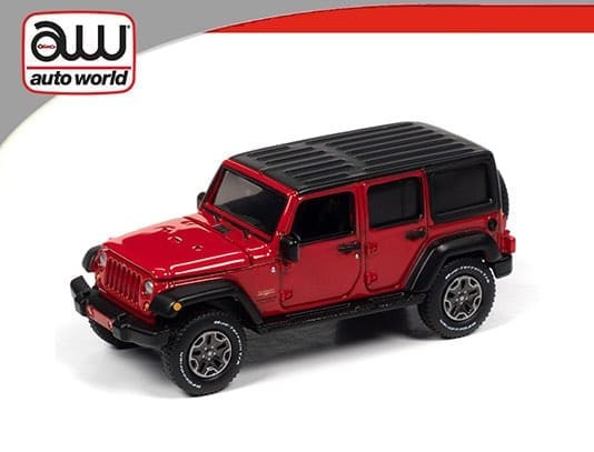 Auto World 1:64 Premium 2020 Release 2 Version A 2018 Jeep Wrangler Unlimited Sahara (firecracker Red)(limited Edition 1 Of 11816)- Diecast