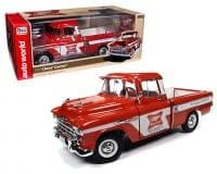 Auto World 1:18 1957 Chevrolet Cameo Miller Brewing Co (red)- Diecast