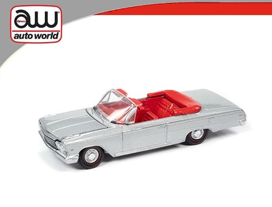 Auto World 1:64 Premium 1962 Chevrolet Impala Ss Convertible (silver)- Diecast
