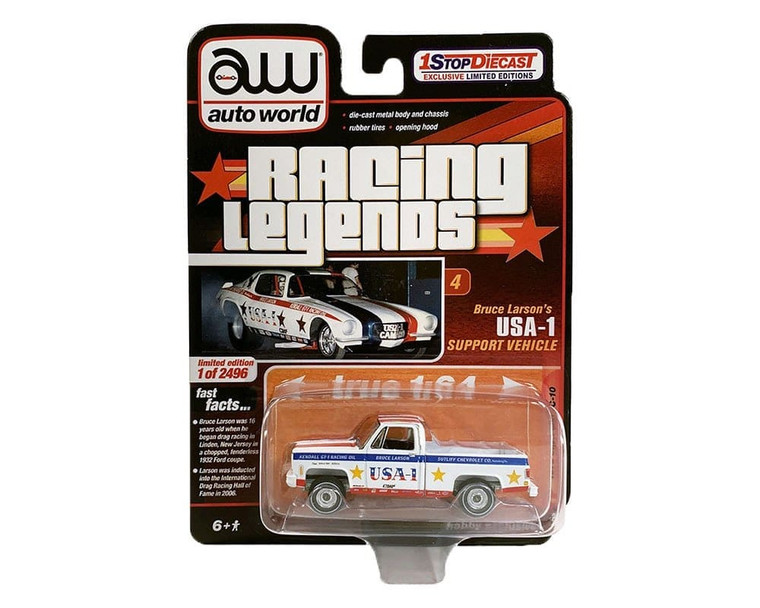 Aw 1:64 1 Stop Racing Legend-chevy 1973 Usa 1- Diecast