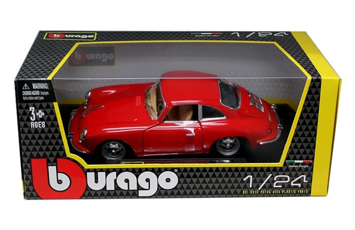 Burago 1:24 1961 Porsche 356b Coupe Plus- Diecast