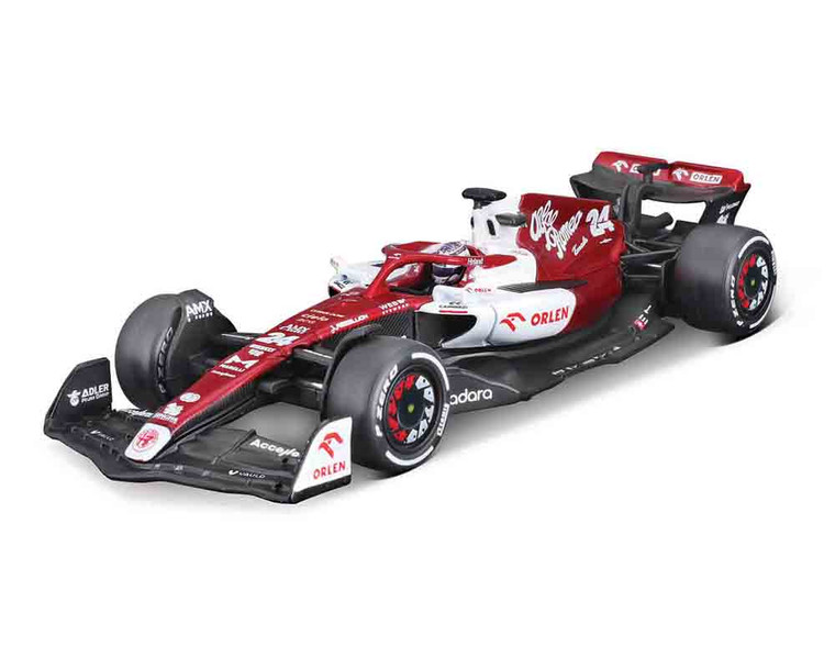 Bburago 1:43 Alfa Romeo 2022 F1 Team Bahrain Gp #24 Zhou Guanyu Race F1- Diecast