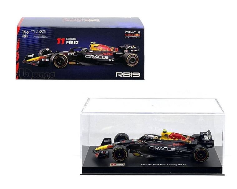 Bburago 1:43 Oracle Red Bull Racing Rb19 #11 Sergio Perez 2023 With Driver And Showcase- Diecast Bburago 1:43 Oracle Red Bull Racing Rb19 #11 Sergio Perez 2023 With Driver And Showcase- Diecast