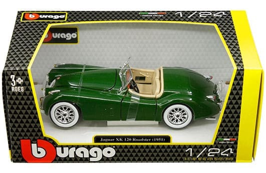 Bburago 1:24 1951 Jaguar Xk120 Roadster Plus- Diecast