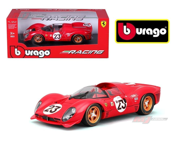 Bburago 1:24 Ferrari 330 P4 #23 Winner 1967 24h Daytona Ferrari Racing- Diecast