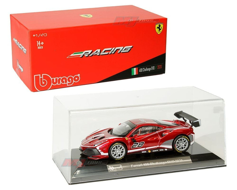 Bburago 1:43 2020 Ferrari 488 Challenge Evo (red) Ferrari Racing- Diecast