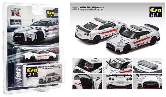 Era Car 1:64 2020 Nissan Gt-r R35 Official Car Limited 1,200 Usa White- Diecast
