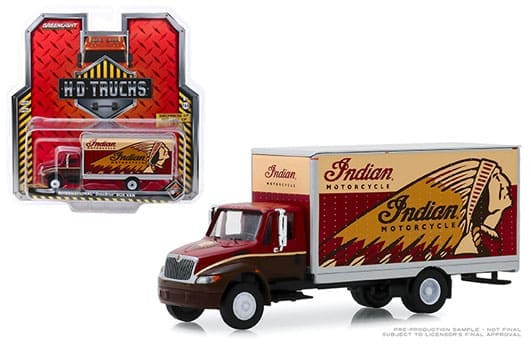 Greenlight 1:64 Hd Trucks Series 17 2013 International Durastar Box Van Indian Motorsports (red)- Diecast