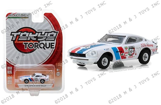 Greenlight 1:64 Tokyo Torque Series 3 1970 Datsun 240z #301 La Carrera Panamericana Rally 2015 Mexico- Diecast