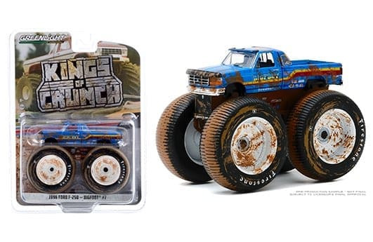 Greenlight 1:64 Kings Of Crunch Series 7 Bigfoot #7 1996 Ford F-250 Monster Truck (dirty Version) (blue)- Diecast