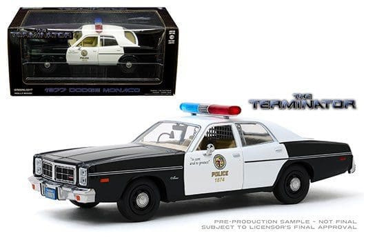 Greenlight 1:24 Hollywood The Terminator 1984 Dodge Monaco Police Lapd- Diecast
