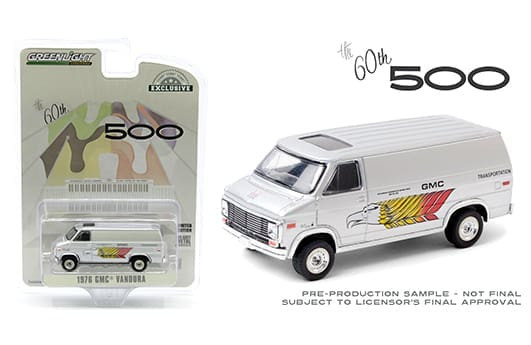 Greenlight 1:64 Hobby Exclusive 1976 Gmc Vandura 60th Annual Indianapolis 500 Mile Race Gmc Transportation (silver)- Diecast