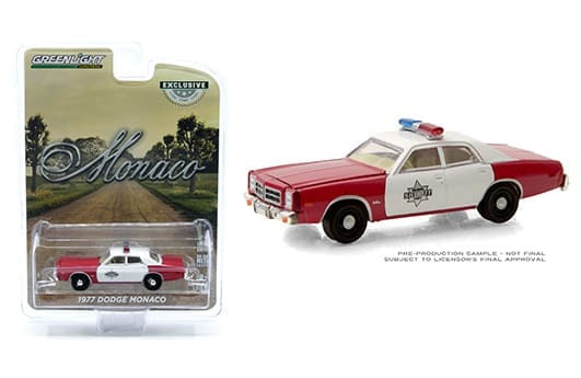Greenlight 1:64 Hobby Exclusive 1977 Dodge Monaco (red/white) Finchburg County Sheriff- Diecast