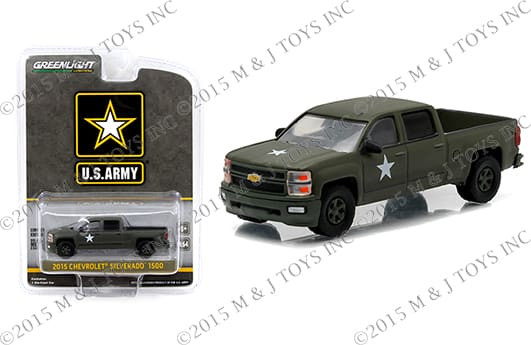 Greenlight 1:64 Hobby Exclusive 2015 Chevrolet Silverado 1500 (us Army Lssv)- Diecast