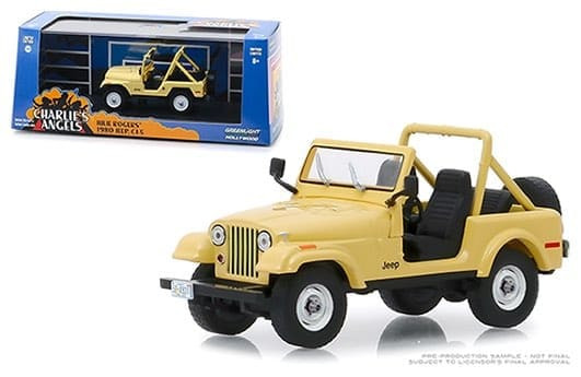 Greenlight 1:43 Hollywood Charlies Angels Julie Rogers 1980 Jeep Cj-5 (beige)- Diecast
