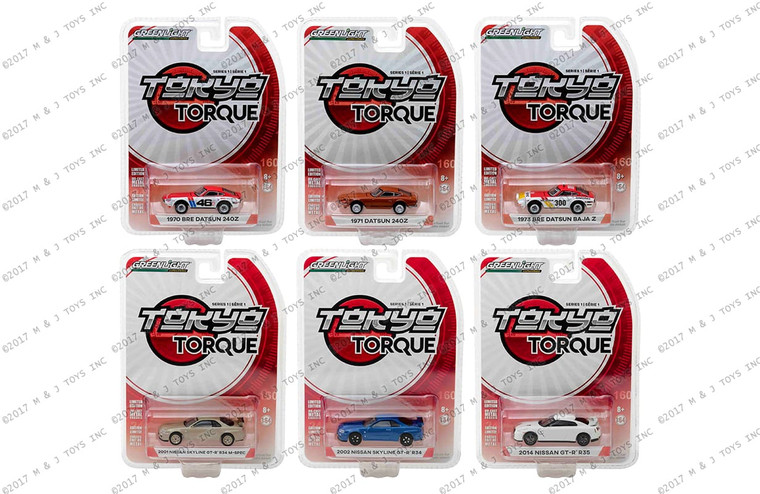 Greenlight 1:64 Tokyo Torque Series 1- 6 Styles Assortments- Diecast