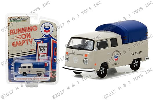 Greenlight 1:64 Running On Empty Series 2 1974 Volkswagen Cab Pickup With Canopy Chevron- Diecast