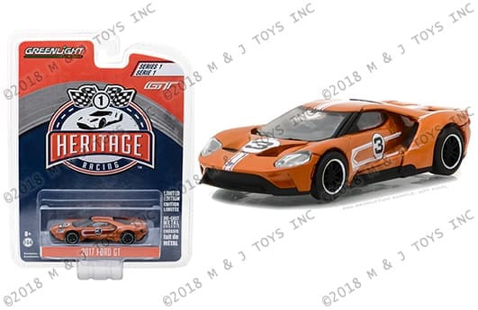 Greenlight 1:64 Heritage Racing Series 1 2017 Ford Gt #3 Ford Gt40 Mk Iv Tribute- Diecast