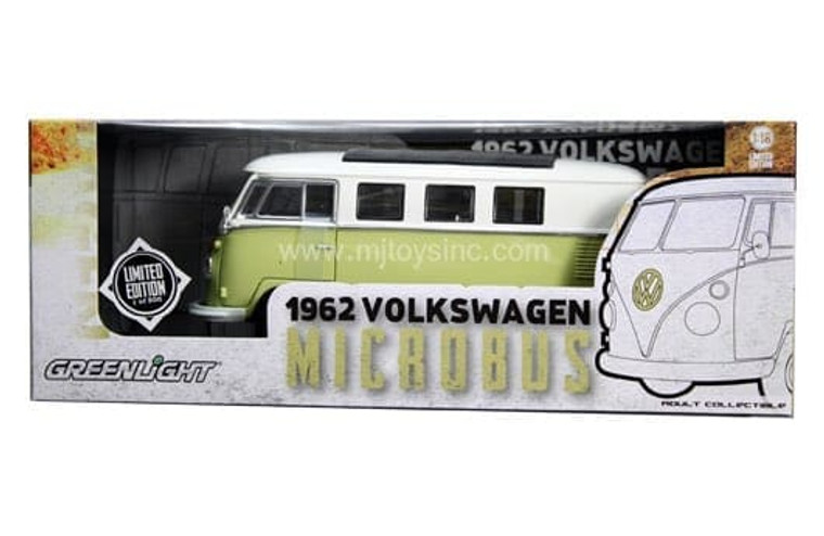 Greenlight 1:18 1962 Volkswagen Microbus Limited 300 Pcs- Diecast