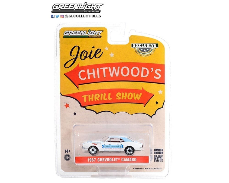 Greenlight 1:64 1967 Chevrolet Camaro Joie Chitwoods legion Of Worlds Greatest Daredevils Hobby Exclusive- Diecast