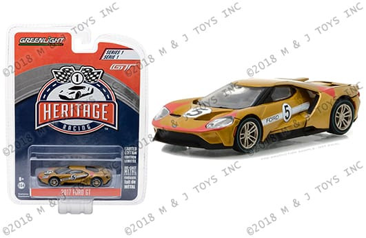 Greenlight 1:64 Heritage Racing Series 1 2017 Ford Gt #5 Ford Gt40 Mk Ii Tribute- Diecast