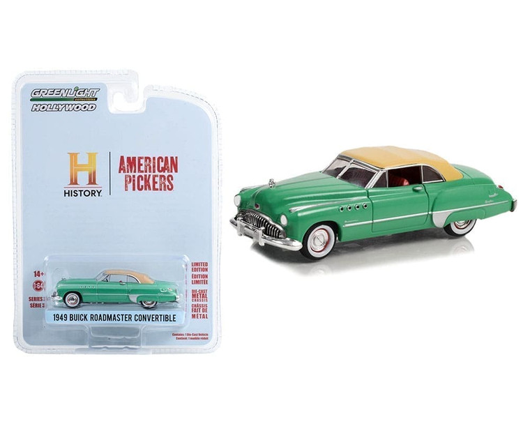 Greenlight 1:64 Hollywood Series 37 1949 Buick Roadmaster Convertible American Pickers (2010-current Tv Series)- Diecast