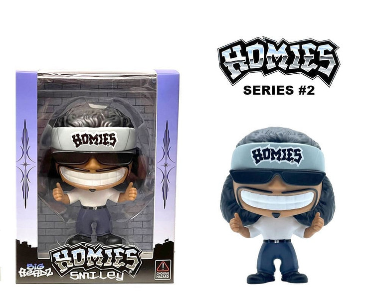Homies Figures 4.5 Big Headz Series #2 #08 Smiley- Diecast