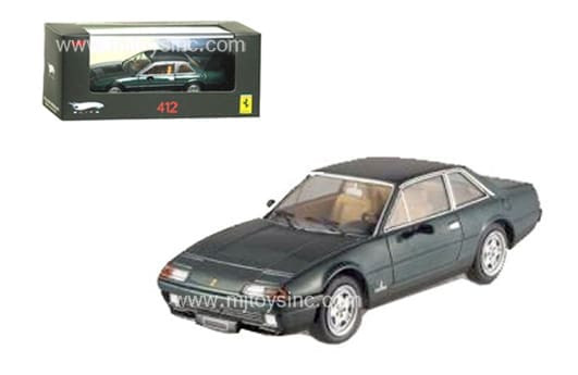 Hot Wheels 1:43 Elite Ferrari -1985 Ferrari 412 (dark Blue)- Diecast