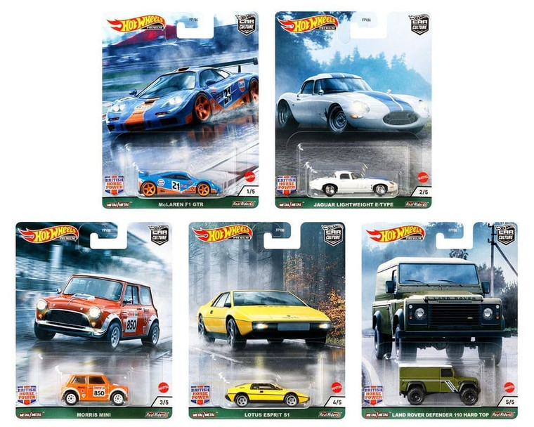 Hot Wheels 1:64 British Horse Power Case A Assortment Car Culture Premium- Diecast