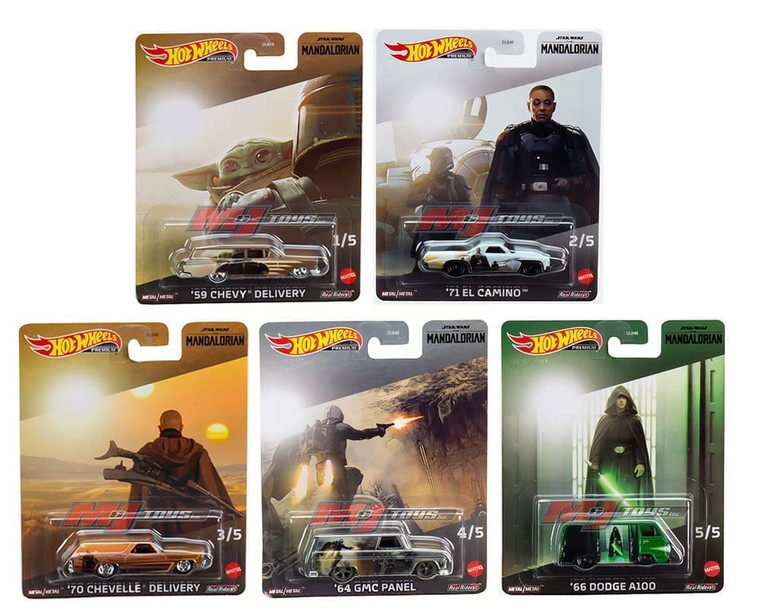 Hot Wheels 1:64 Pop Culture 2023 T Case Star Wars Mandalorian Mattel Brands Assortment- Diecast