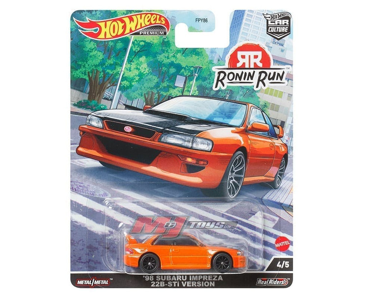 Hot Wheels 1:64 Car Culture 2022 P Case Ronin Run Subaru Wrx Sti Solid Pack Cases- Diecast