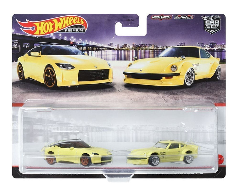 Hot Wheels 1:64 Car Culture 2 Pack Nissan Z Proto & Nissan Fairlady Z- Diecast