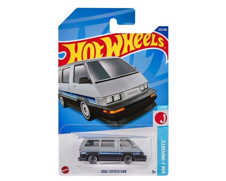 Hot Wheels 1:64 Basic Toyota Van Classic Silver Solid Case Pack- Diecast