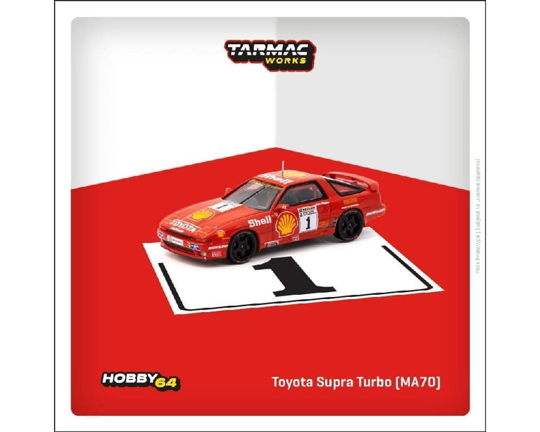 Tarmac Works 1:64 Toyota Supra Turbo (ma70) Red Hobby64- Diecast