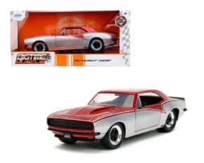 Jada 1:24 1967 Chevrolet Camaro Red/silver Bigtime Muscle- Diecast