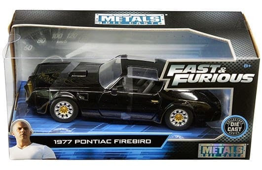 Jada 1:24 Tegos 1977 Pontiac Firebird Metals The Fast & Furious- Diecast