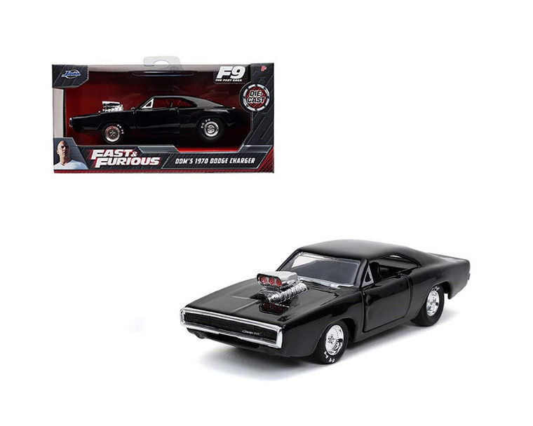 Jada 1:32 Doms 1970 Dodge Charger Black Fast & Furious 9- Diecast