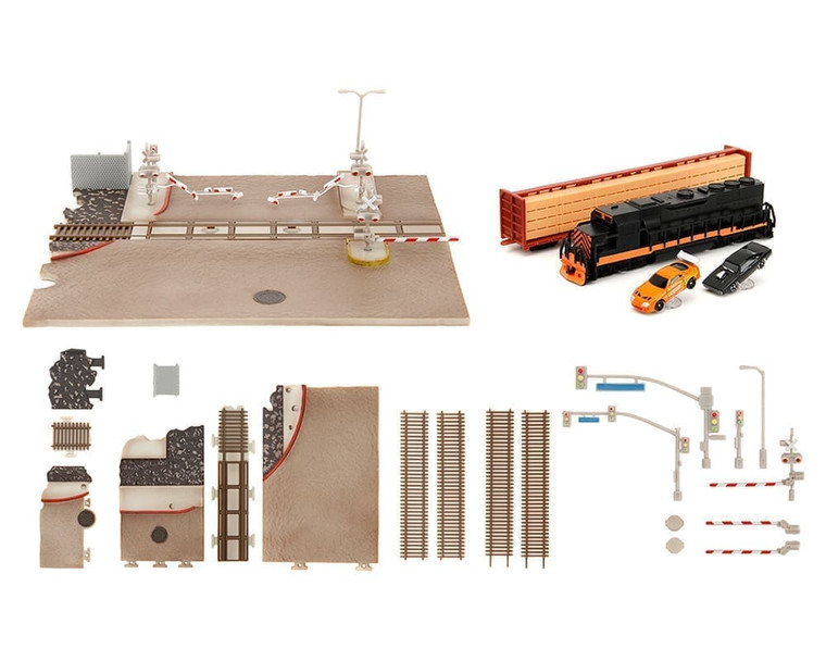 Jada Nano Scene Fast & Furious Final Race Train Scene Hollywood Rides- Diecast