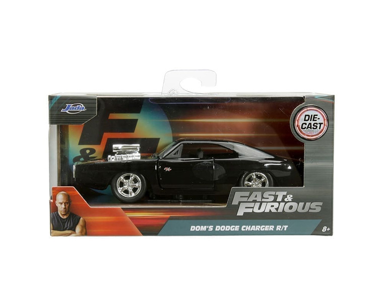 Jada 1:32 Doms 1970 Dodge Charger R/t Black Fast & Furious- Diecast