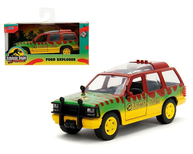 Jada 1:32 1993 Ford Explorer 30th Anniversary Jurassic Park Hollywood Rides- Diecast