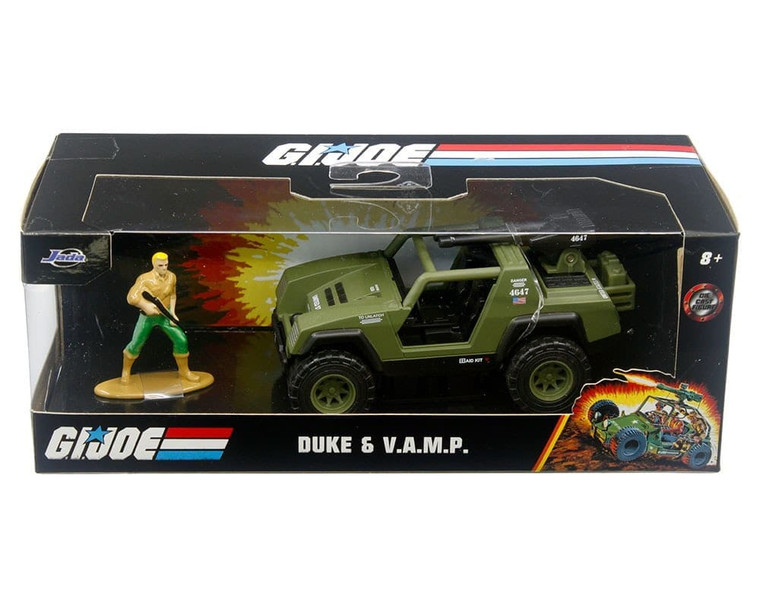 Jada 1:32 G.i. Joe Duke & V.a.m.p. (matte Green) Hollywood Rides- Diecast