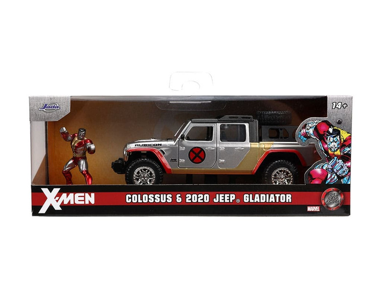 Jada 1:32 2020 Jeep Gladiator With Colossus Figure Marvel X-men Hollywood Rides- Diecast