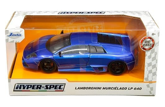 Jada 1:24 Lamborghini Murcielago Lp 640 Blue Hyper-spec- Diecast