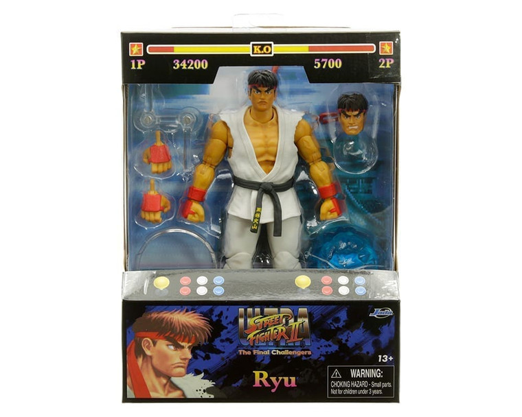 Jada Action Figure 6 Ryu Ultra Street Fighter Ii The Final Challengers- Diecast