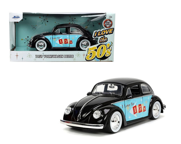 Jada 1:24 I Love The 50s 1959 Volkswagen Beetle Limited Edition- Diecast