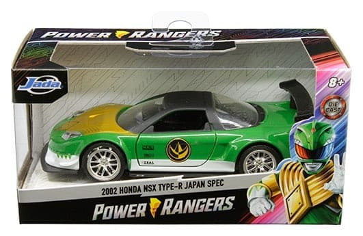 Jada 1:32 Green Ranger 2002 Honda Nsx Type-r Japan Spec Power Rangers- Diecast
